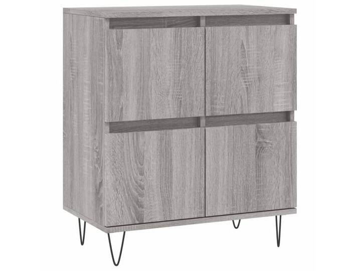 vidaXL Sideboard Kommode Sideboard Grau Sonoma 60x35x70 cm Spanplatte, grau von vidaXL