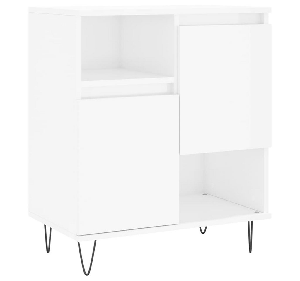 vidaXL Sideboard Kommode Sideboard Hochglanz-Weiß 60x35x70 cm Spanplatte von vidaXL