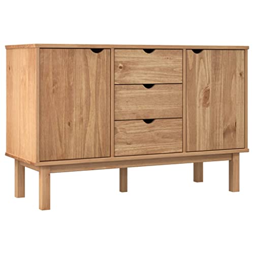 vidaXL Sideboard Schrank Anrichte Beistellschrank Kommode Mehrzweckschrank Standschrank Wohnzimmerschrank 113,5x43x73cm Massivholz Kiefer vidaXL Sideboard Schrank Anrichte Beistellschrank Kommode Mehrzweckschrank Standschrank Wohnzimmerschrank 113,5x43x73cm Massivholz Kiefer von vidaXL