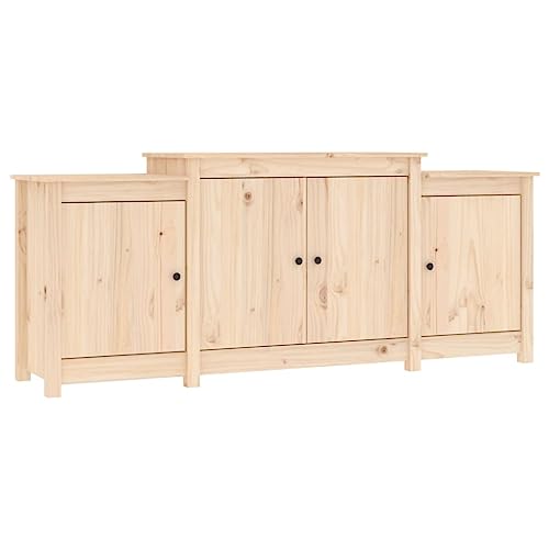 vidaXL Sideboard Schrank Anrichte Beistellschrank Kommode Mehrzweckschrank Standschrank Wohnzimmerschrank 164x37x68cm Massivholz Kiefer von vidaXL