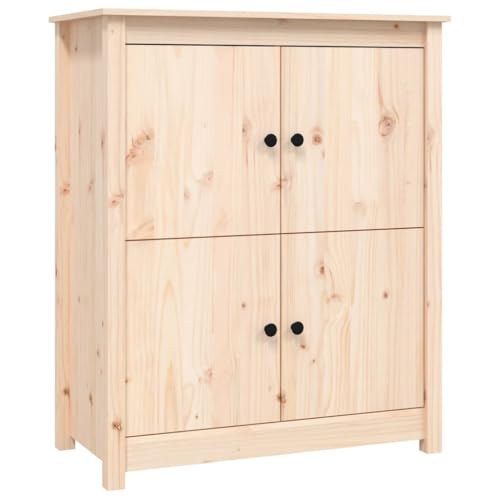 vidaXL Sideboard Schrank Anrichte Beistellschrank Kommode Mehrzweckschrank Standschrank Wohnzimmerschrank 83x41,5x100cm Massivholz Kiefer von vidaXL
