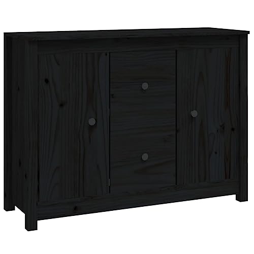 vidaXL Sideboard Schrank Anrichte Beistellschrank Kommode Mehrzweckschrank Standschrank Wohnzimmerschrank Schwarz 100x35x74cm Massivholz Kiefer vidaXL Sideboard Schrank Anrichte Beistellschrank Kommode Mehrzweckschrank Standschrank Wohnzimmerschrank Schwarz 100x35x74cm Massivholz Kiefer von vidaXL