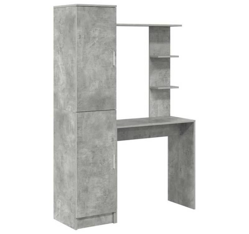 vidaXL Sideboard Schreibtisch mit Stauraum 2 pcs Beton Grau 78,5 x 37 x 154,5 cm (2 St) von vidaXL