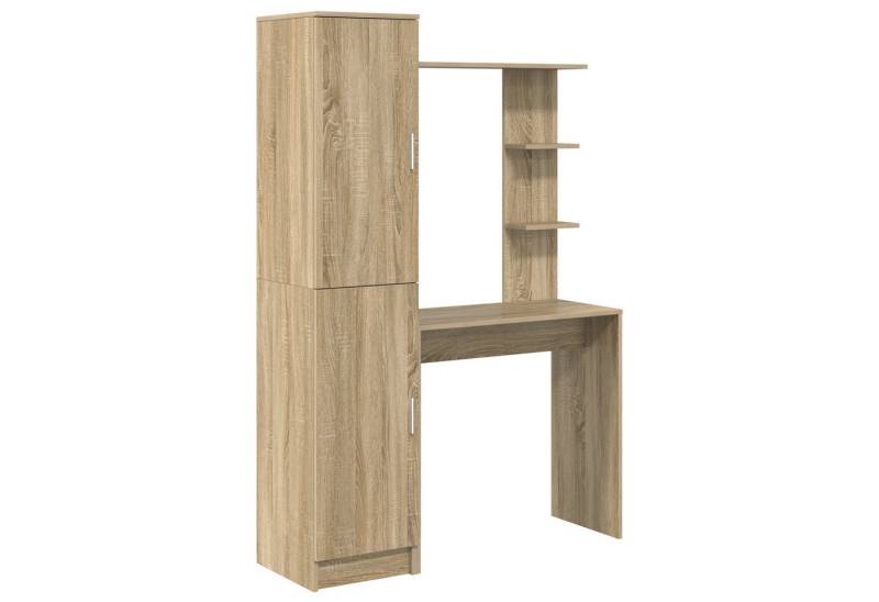 vidaXL Sideboard Schreibtisch mit Stauraum Sonoma Eiche Spanholz von vidaXL