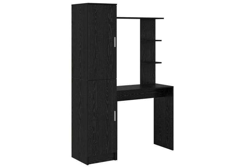 vidaXL Sideboard Schreibtisch mit Stauraum schwarzes Eichenholz Holzwerkstoff von vidaXL