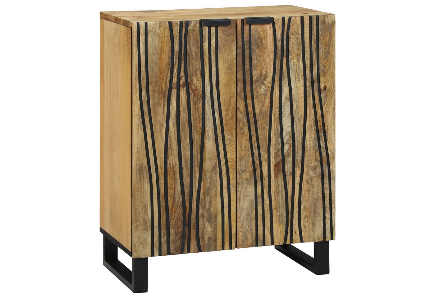 vidaXL Sideboard Sideboard - 60 x 33,5 x 75 cm, aus solidem holz. (1 St) von vidaXL