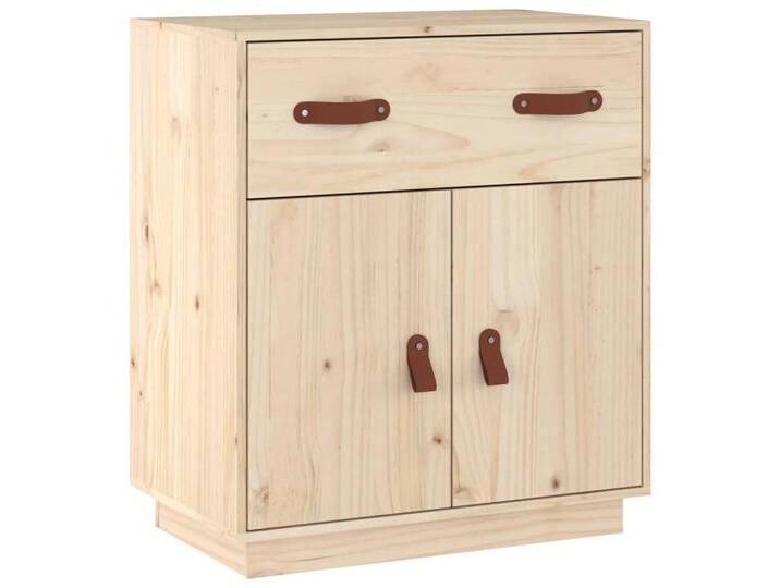vidaXL Sideboard Sideboard 65,5x40x75 cm Massivholz Kiefer (1 St), beige, Natur von vidaXL