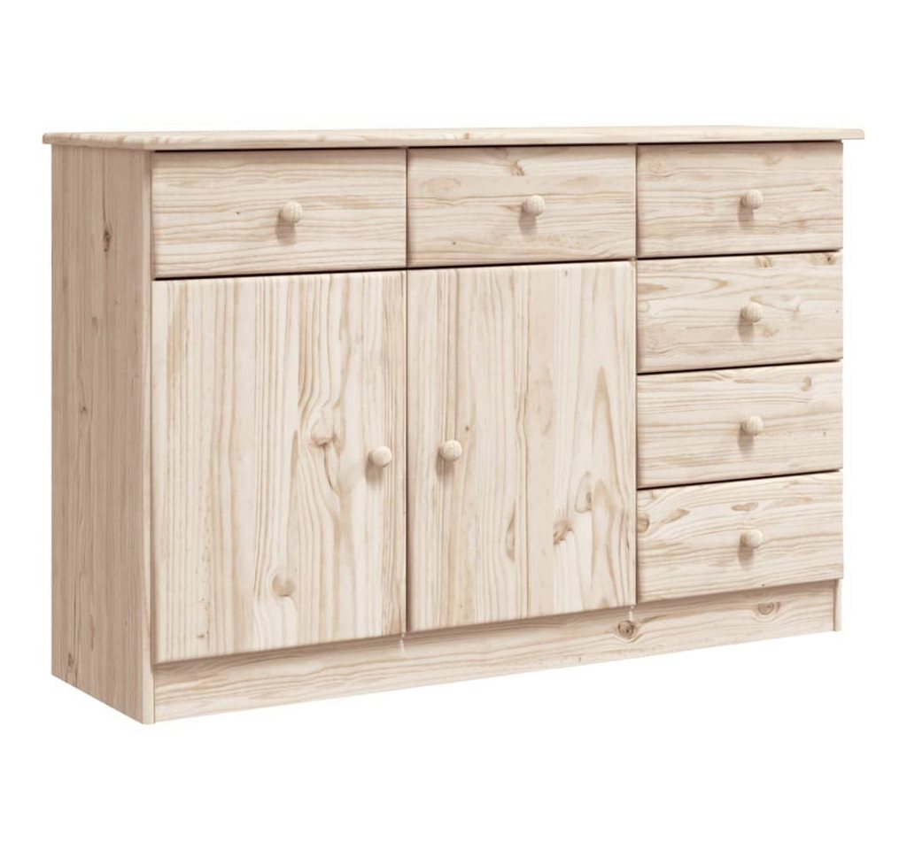 vidaXL Sideboard Sideboard ALTA 112x35x73 cm Massivholz Kiefer (1 St) von vidaXL