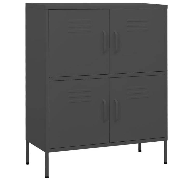 vidaXL Sideboard Sideboard Anrichte Schrank Lowboard Anthrazit 80x35x101,5 cm Stahl von vidaXL