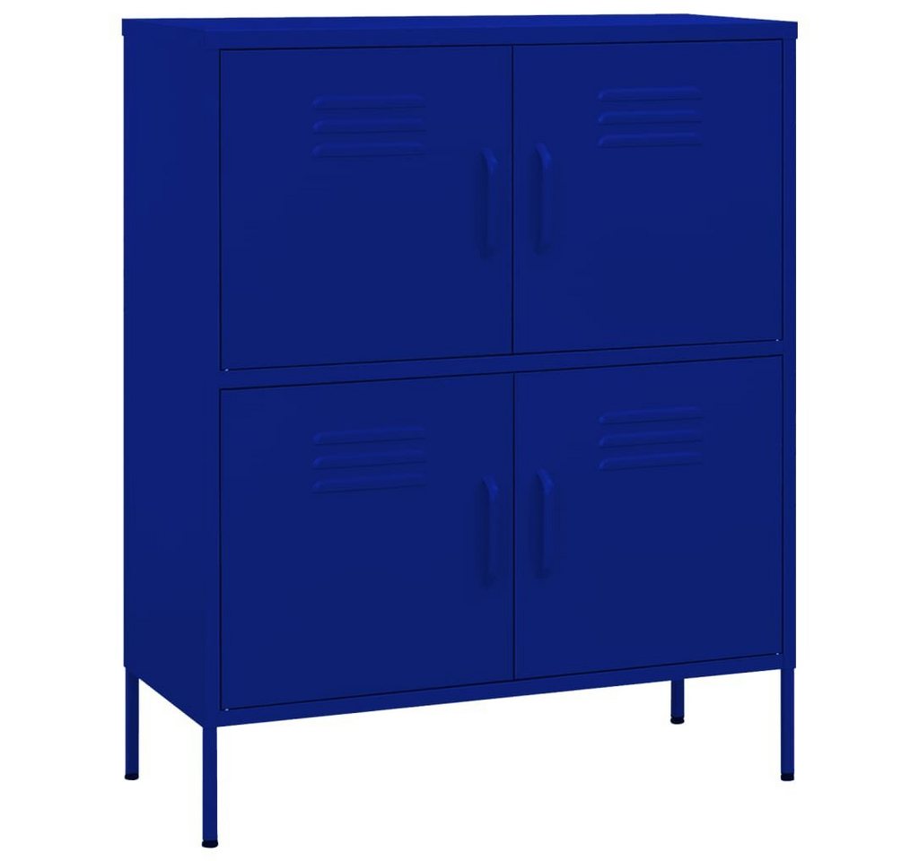 vidaXL Sideboard Sideboard Anrichte Schrank Lowboard Marineblau 80x35x101,5 cm Stahl vidaXL Sideboard Sideboard Anrichte Schrank Lowboard Marineblau 80x35x101,5 cm Stahl von vidaXL