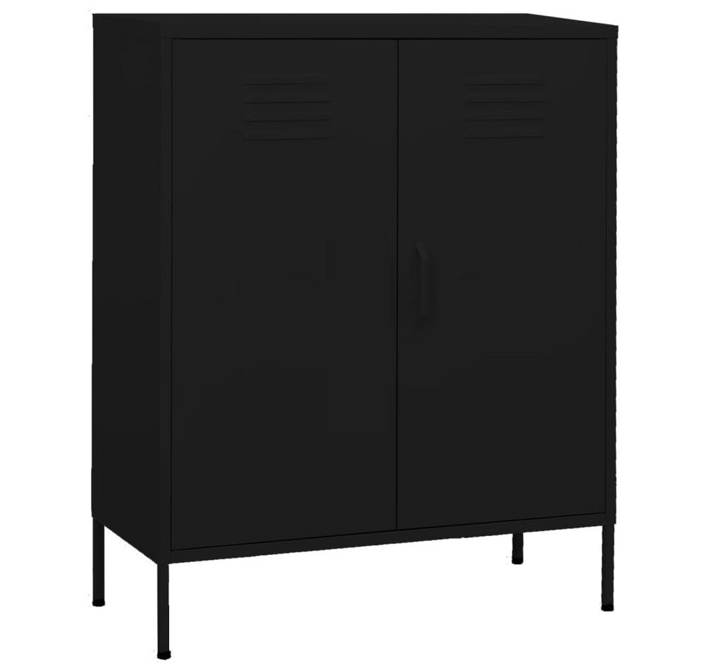 vidaXL Sideboard Sideboard Anrichte Schrank Lowboard Schwarz 80x35x101,5 cm Stahl vidaXL Sideboard Sideboard Anrichte Schrank Lowboard Schwarz 80x35x101,5 cm Stahl von vidaXL