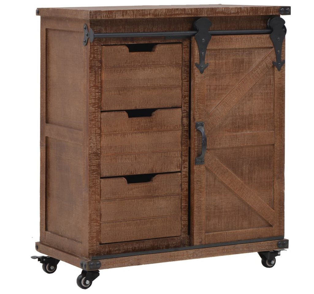 vidaXL Sideboard Sideboard Anrichte Schrank Lowboard Tannenholz Massiv 64x33,5x75 cm Br vidaXL Sideboard Sideboard Anrichte Schrank Lowboard Tannenholz Massiv 64x33,5x75 cm Br von vidaXL