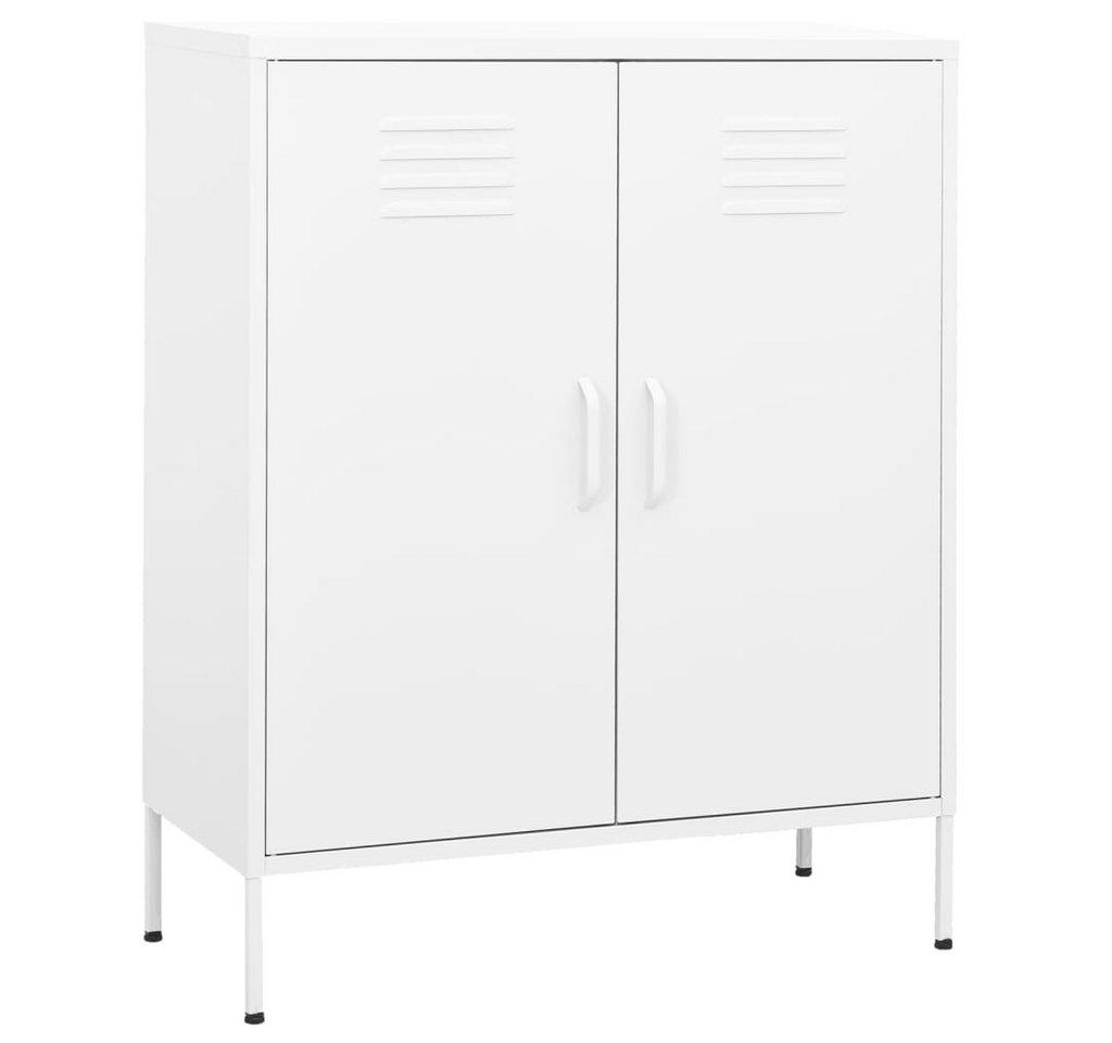 vidaXL Sideboard Sideboard Anrichte Schrank Lowboard Weiß 80x35x101,5 cm Stahl vidaXL Sideboard Sideboard Anrichte Schrank Lowboard Weiß 80x35x101,5 cm Stahl von vidaXL