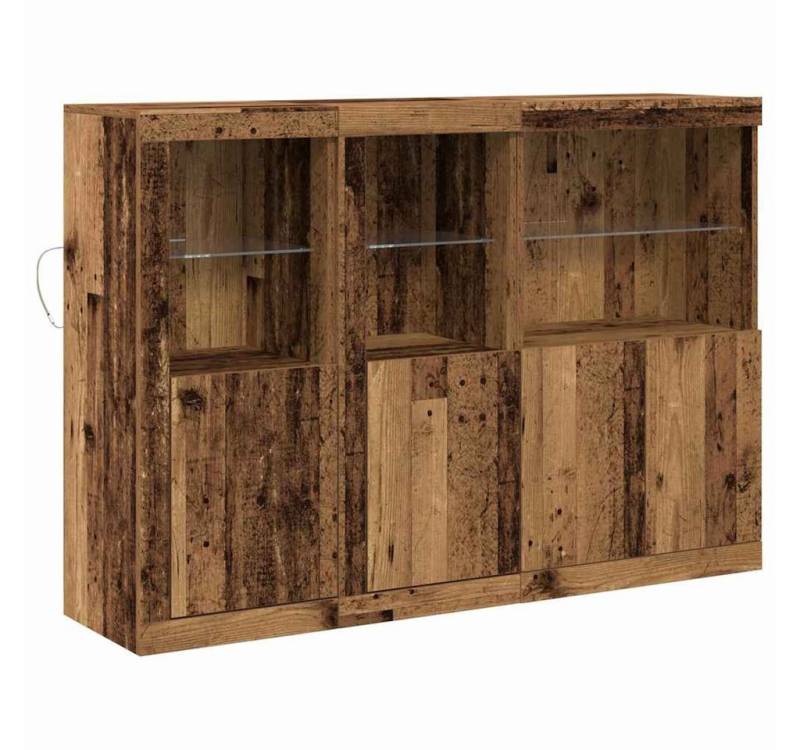 vidaXL Sideboard Sideboard Anrichte Schrank Lowboard mit LED-Leuchten Altes Holz 1425x3 vidaXL Sideboard Sideboard Anrichte Schrank Lowboard mit LED-Leuchten Altes Holz 1425x3 von vidaXL