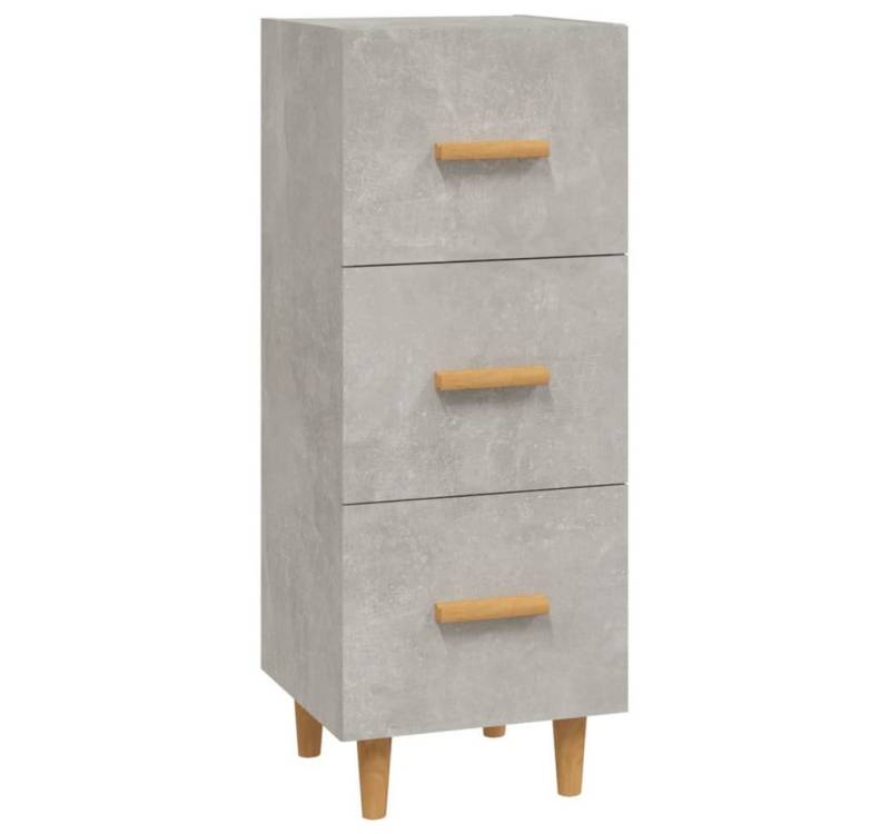 vidaXL Sideboard Sideboard Betongrau 34,5x34x90 cm Holzwerkstoff (1 St) von vidaXL