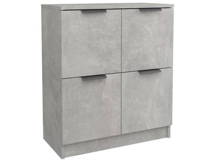 vidaXL Sideboard Sideboard Betongrau 60x30x70 cm Spanplatte Anrichte Kommode, grau von vidaXL