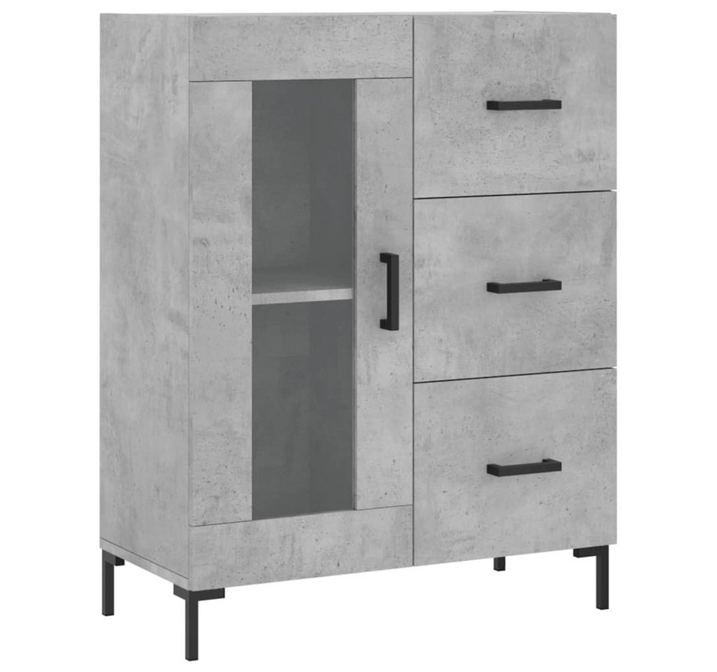 vidaXL Sideboard Sideboard Betongrau 69,5x34x90 cm Spanplatte Glas Vitrine vidaXL Sideboard Sideboard Betongrau 69,5x34x90 cm Spanplatte Glas Vitrine von vidaXL