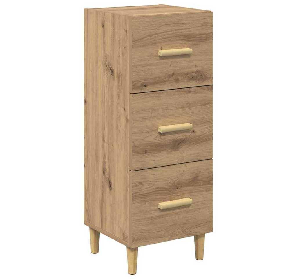 vidaXL Sideboard Sideboard Eiche handwerklich 34,5 x 34 x 90 cm Holzwerkstoff (1 St) von vidaXL