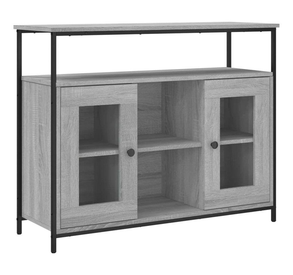 vidaXL Sideboard Sideboard Grau Sonoma 100x35x80 cm Holzwerkstoff (1 St) von vidaXL