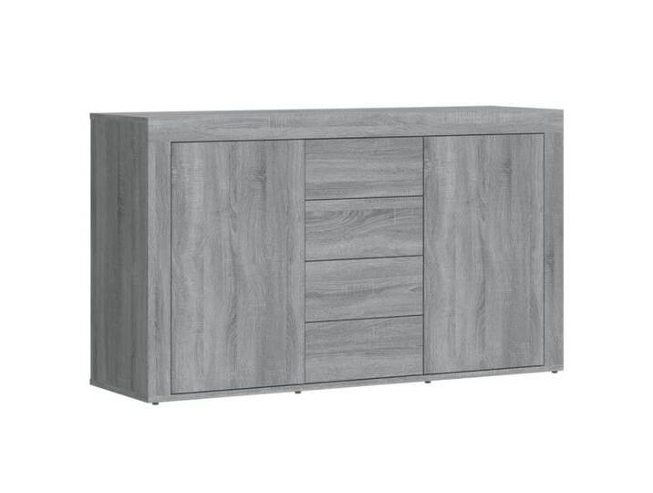 vidaXL Sideboard Sideboard Grau Sonoma 120x36x69 cm Spanplatte Kommode Anrichte, grau von vidaXL
