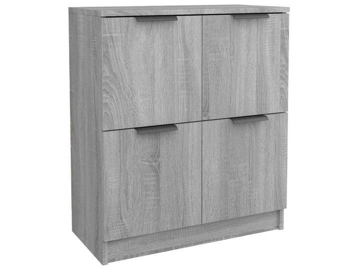 vidaXL Sideboard Sideboard Grau Sonoma 60x30x70 cm Spanplatte Anrichte Kommode, grau von vidaXL