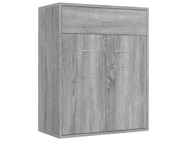 vidaXL Sideboard Sideboard Grau Sonoma 60x30x75 cm Spanplatte, grau von vidaXL