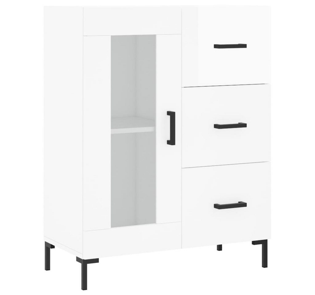 vidaXL Sideboard Sideboard Hochglanz-Weiß 69,5x34x90 cm Holzwerkstoff (1 St) von vidaXL