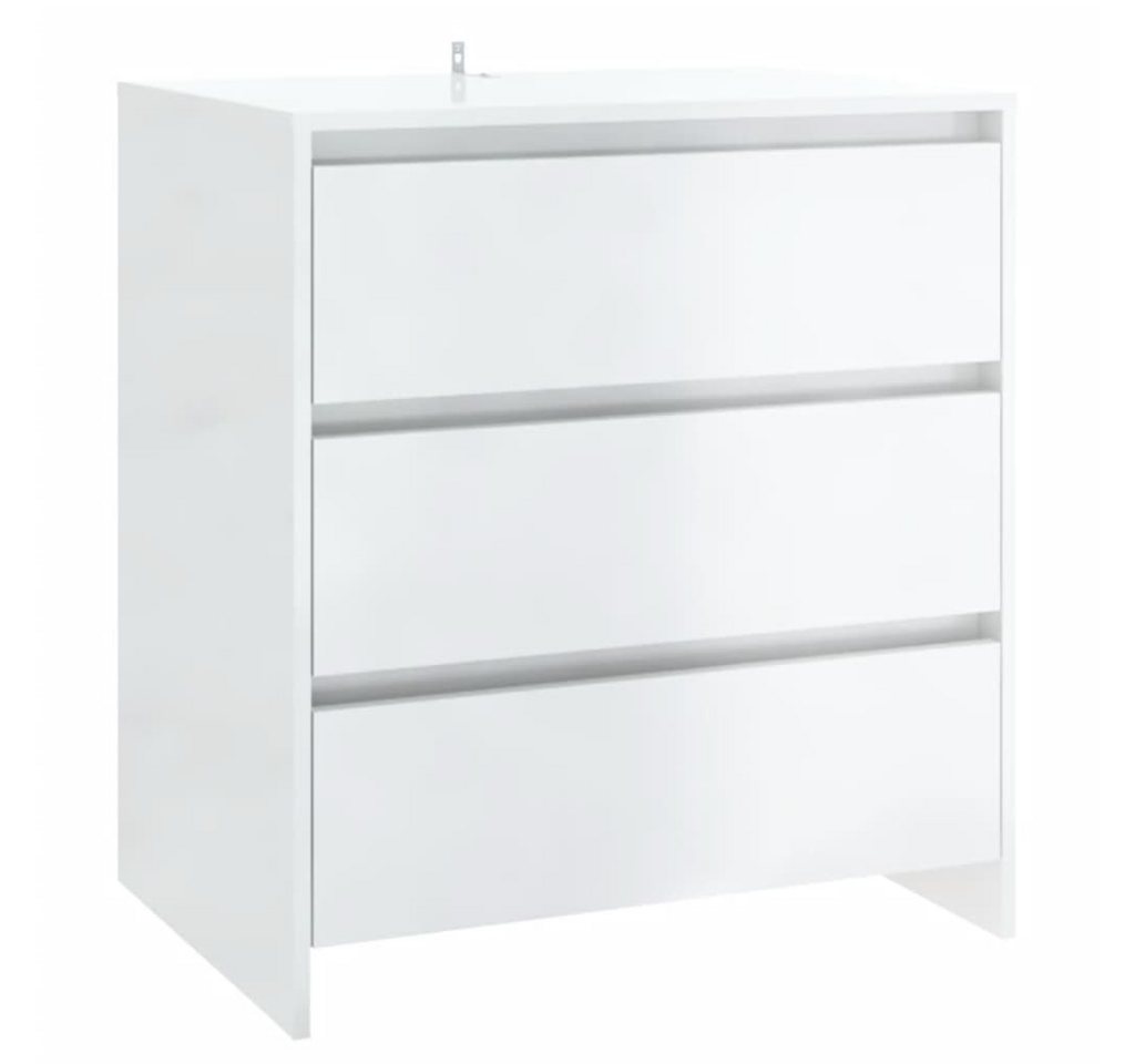vidaXL Sideboard Sideboard Hochglanz-Weiß 70x41x75 cm Spanplatte vidaXL Sideboard Sideboard Hochglanz-Weiß 70x41x75 cm Spanplatte von vidaXL