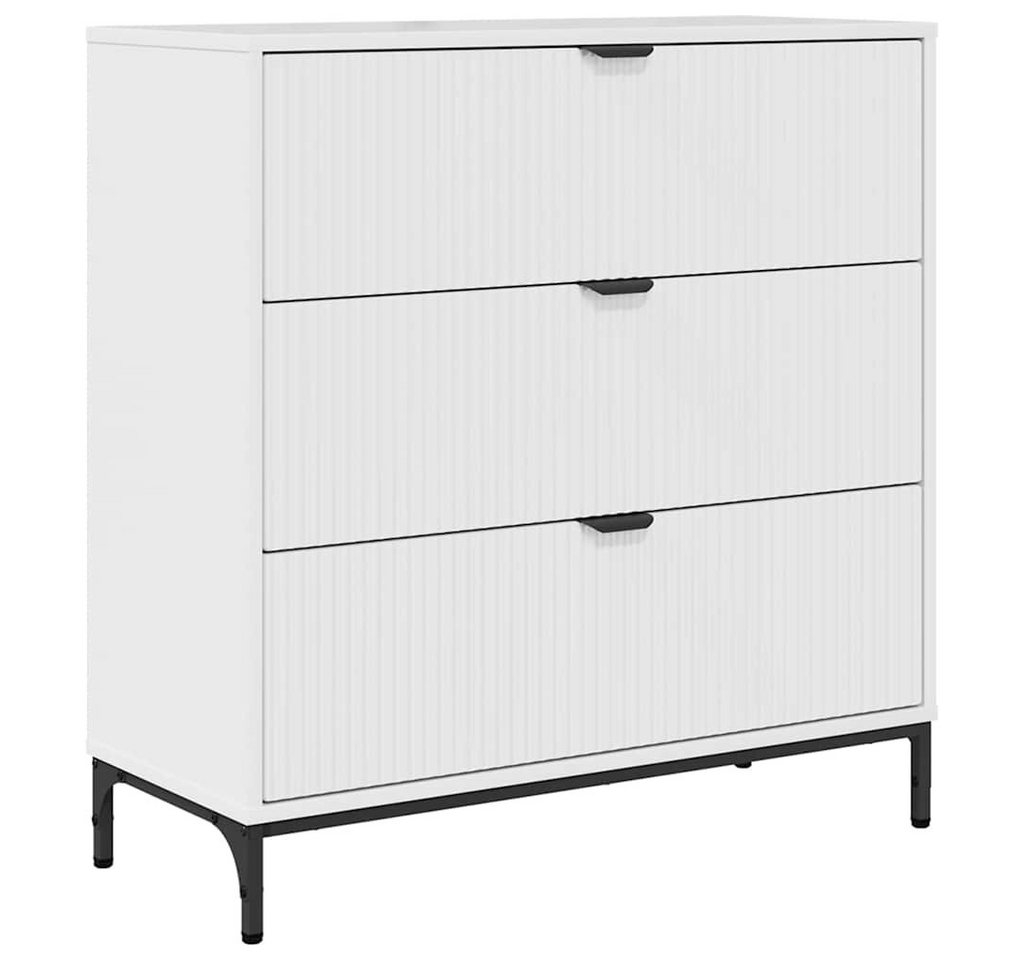 vidaXL Sideboard Sideboard Hochglanz-Weiß 79,5 x 33 x 82 cm Holzwerkstoff (1 St) von vidaXL