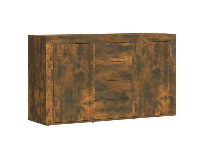 vidaXL Sideboard Sideboard Räuchereiche 120x36x69 cm Spanplatte Kommode Anrichte, braun von vidaXL