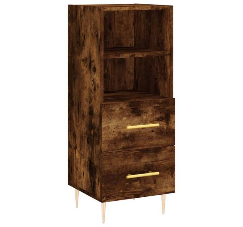 vidaXL Sideboard Sideboard Räuchereiche 34,5x34x90 cm Holzwerkstoff (1 St) von vidaXL