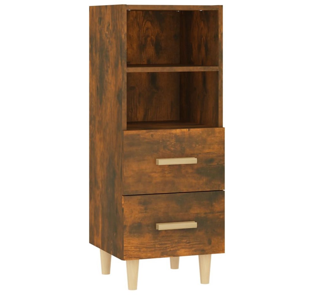 vidaXL Sideboard Sideboard Räuchereiche 34,5x34x90 cm Holzwerkstoff (1 St) von vidaXL