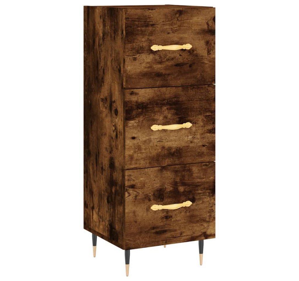 vidaXL Sideboard Sideboard Räuchereiche 34,5x34x90 cm Holzwerkstoff (1 St) von vidaXL