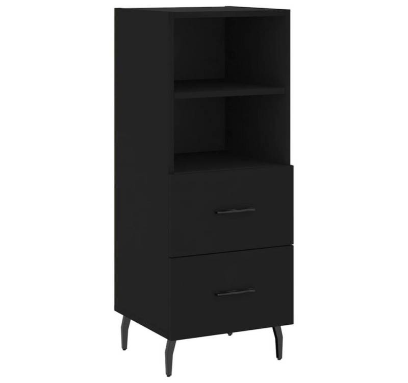 vidaXL Sideboard Sideboard Schwarz 34,5x34x90 cm Holzwerkstoff (1 St) von vidaXL