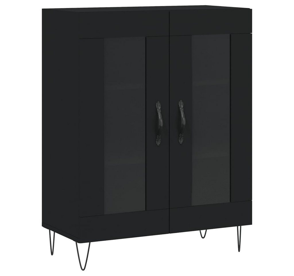 vidaXL Sideboard Sideboard Schwarz 69,5x34x90 cm Holzwerkstoff (1 St) von vidaXL