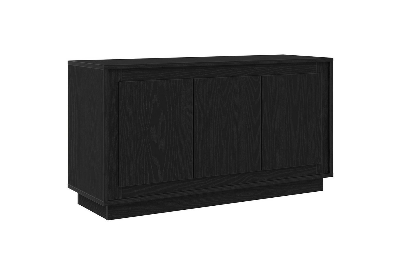 vidaXL Sideboard Sideboard Schwarz Eiche 102x35x55 cm Holzwerkstoff (1 St) von vidaXL