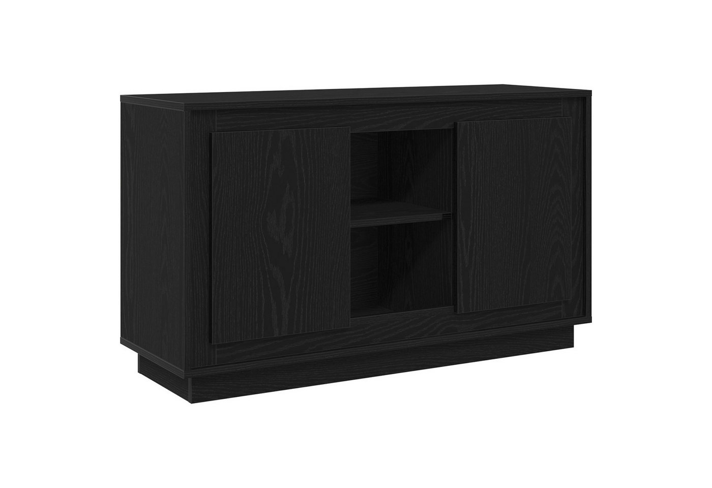 vidaXL Sideboard Sideboard Schwarz Eiche 102x35x60 cm Holzwerkstoff (1 St) von vidaXL