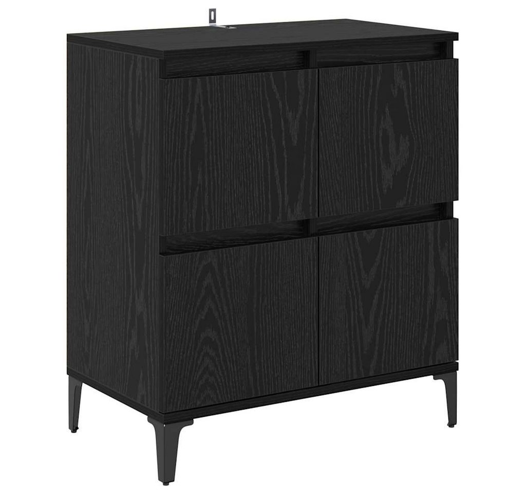 vidaXL Sideboard Sideboard Schwarz Eichen-Optik 60 x 35 x 70 cm (1 St) von vidaXL