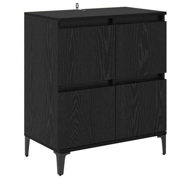 vidaXL Sideboard Sideboard Schwarz Eichen-Optik 60 x 35 x 70 cm (1 St) von vidaXL