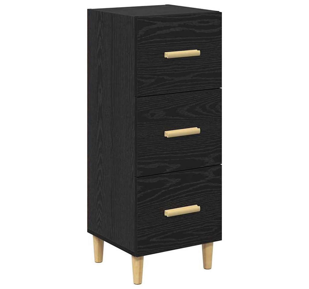 vidaXL Sideboard Sideboard Schwarze Eiche 34,5 x 34 x 90 cm Holzwerkstoff (1 St) von vidaXL