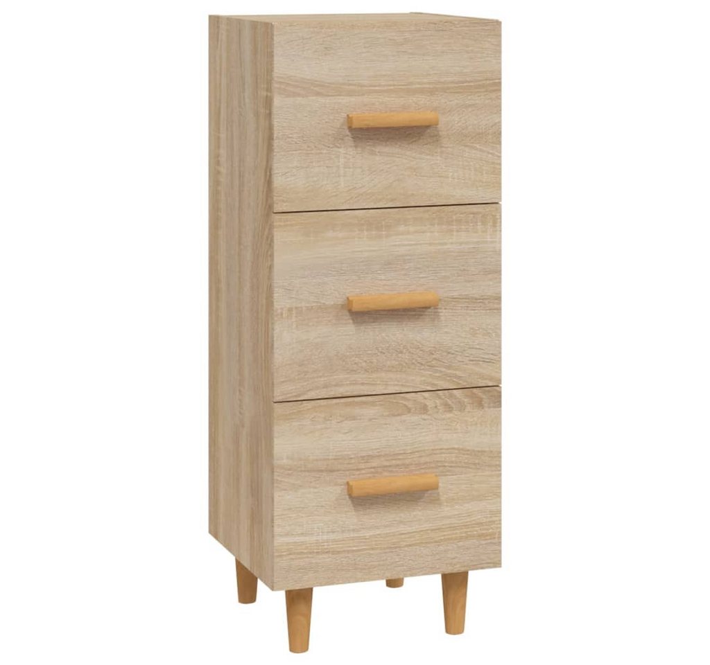 vidaXL Sideboard Sideboard Sonoma-Eiche 34,5x34x90 cm Holzwerkstoff (1 St) von vidaXL