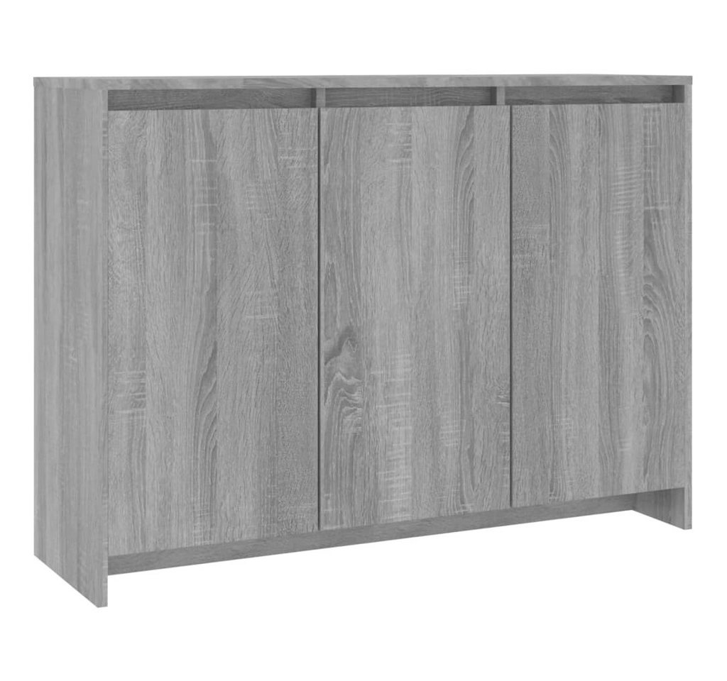 vidaXL Sideboard Sideboard Sonoma-Eiche Grau 102x33x75 cm Holzwerkstoff (1 St) von vidaXL