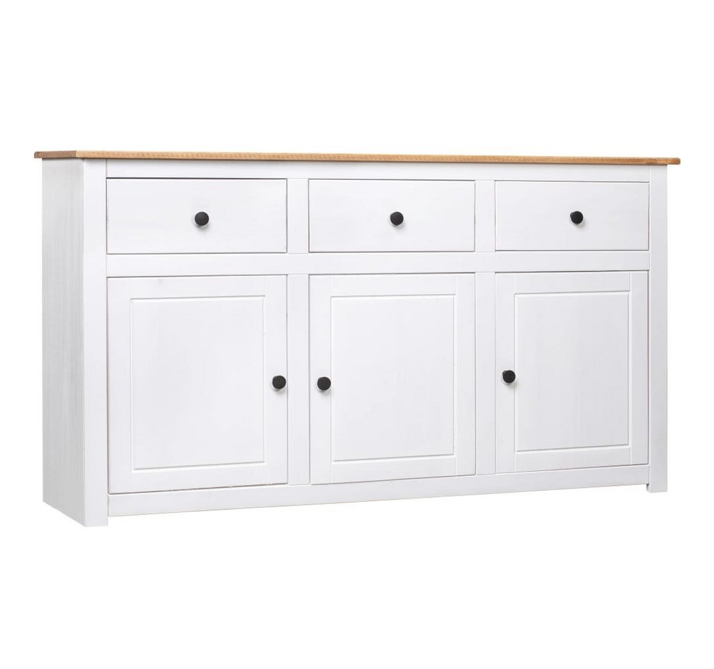 vidaXL Sideboard Sideboard Weiß 135x40x80 cm Kiefernholz Panama (1 St) von vidaXL