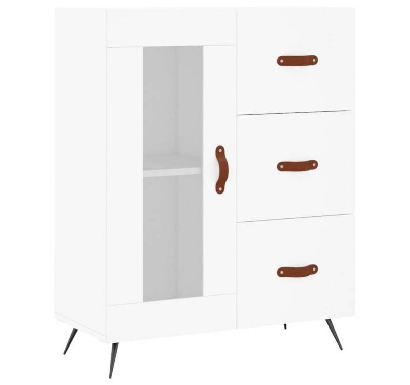 vidaXL Sideboard Sideboard Weiß 69,5x34x90 cm Spanplatte Kommode Glas Vitrine von vidaXL