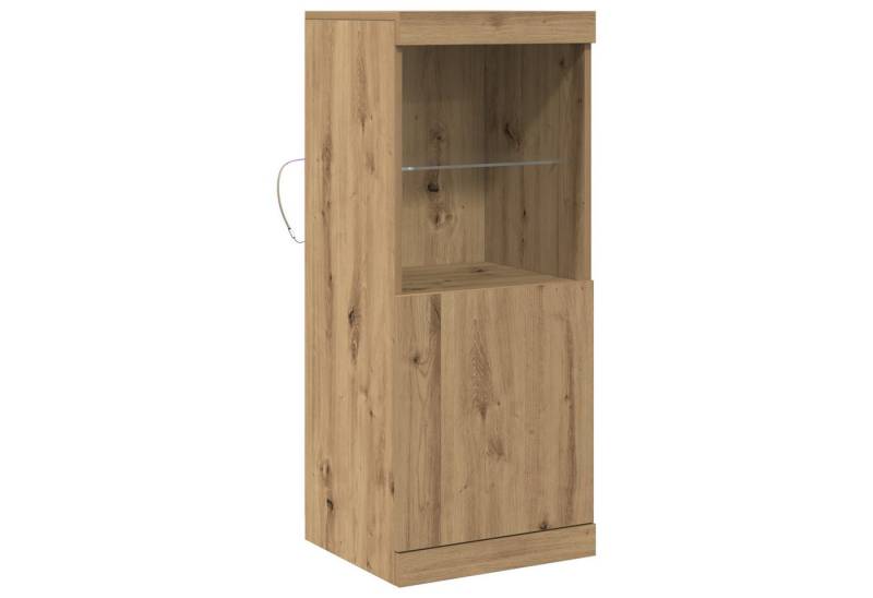 vidaXL Sideboard Sideboard mit LED-Leuchten Altholz 41x37x100 cm (1 St) von vidaXL