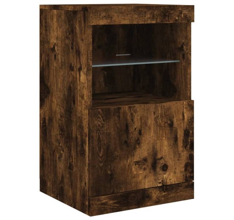 vidaXL Sideboard Sideboard mit LED-Leuchten Räuchereiche 41x37x67 cm (1 St) von vidaXL