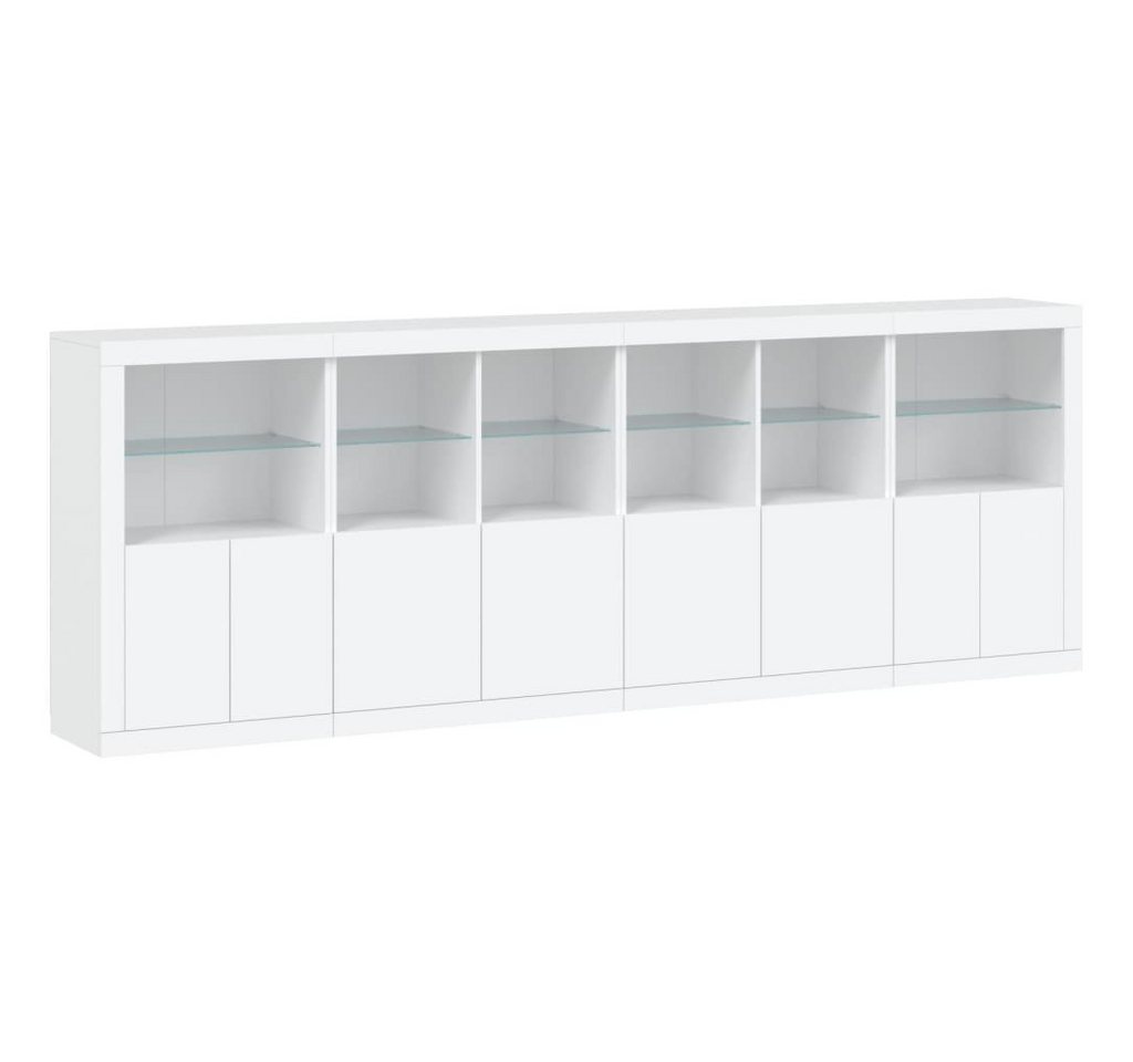 vidaXL Sideboard Sideboard mit LED-Leuchten Weiß 283x37x100 cm (1 St) von vidaXL