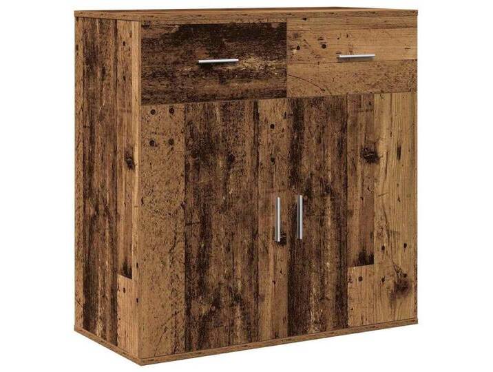 vidaXL Sideboard Sideboard mit Schubladen Altholz 79 x 38 x 80 cm Holzwerkstoff (1 St), Holzwerkstoff, Altholz von vidaXL