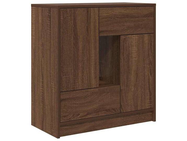 vidaXL Sideboard Sideboard mit Schubladen und Türen Braun Eichen-Optik (1 St), braun, Braune Eiche von vidaXL