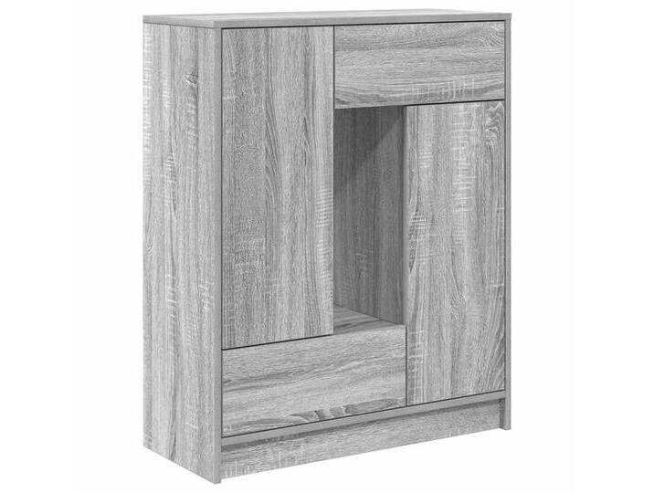 vidaXL Sideboard Sideboard mit Schubladen und Türen Grau Sonoma 73x31x90 cm (1 St), grau, Grau Sonoma von vidaXL